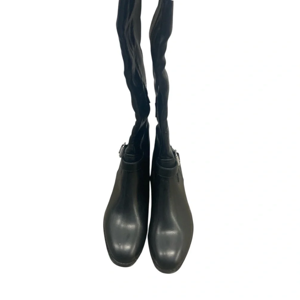 DV by Dolce Vita Shiny Black Boots knee high size 7.5